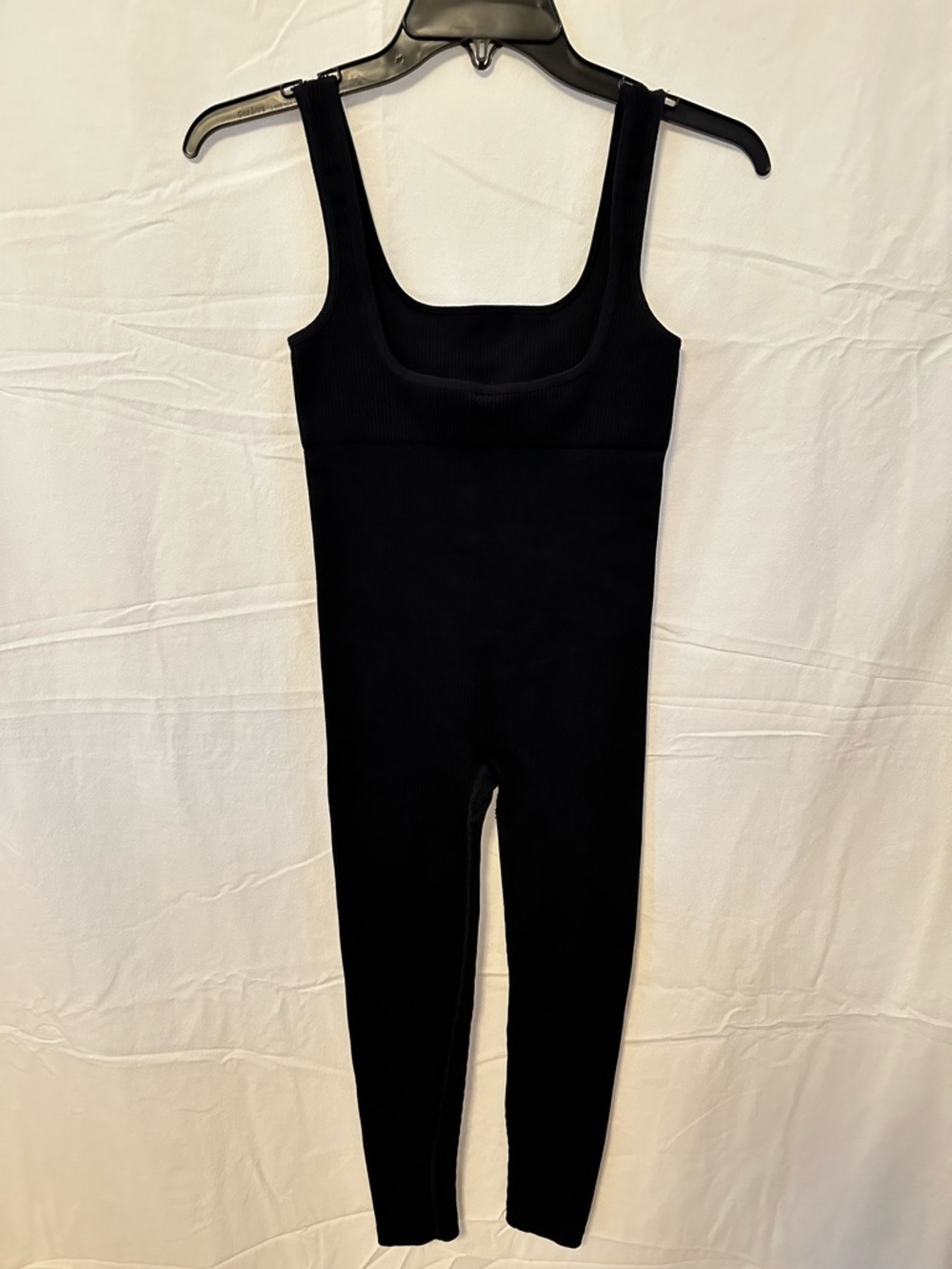 Unitard Black Ribbed Jumpsuit - Picture 4 of 4